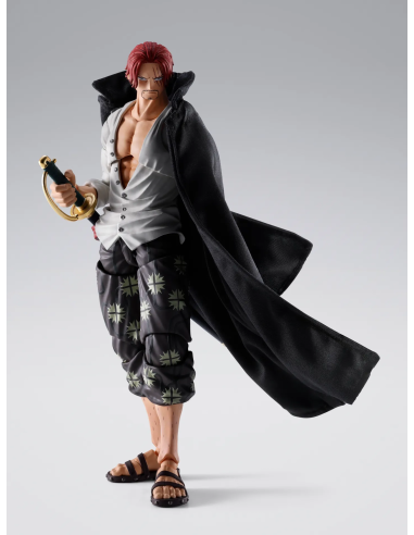 Shanks di One Piece, versione Marineford, in posa dinamica. Un'aggiunta impeccabile per ogni collezione.