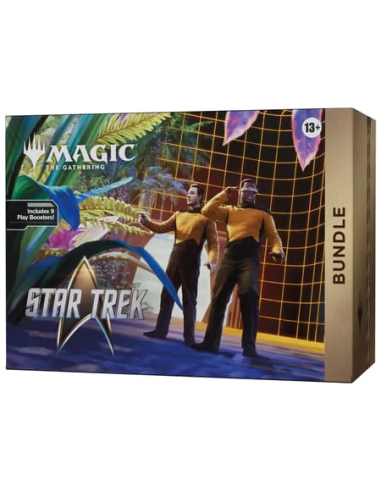 Expand your collection with the Magic The Gathering Star Trek Bundle, featuring exclusive content in English.