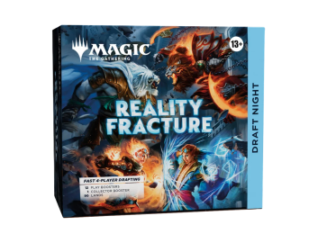 Immergiti nell'universo di Magic The Gathering con il set Reality Fracture Draft Night in inglese.