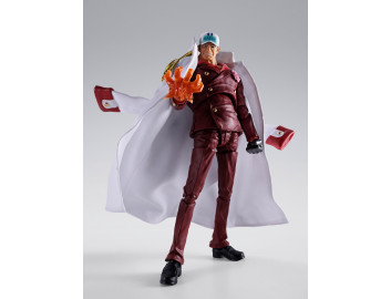 Unleash the power of Akainu with this S.H.Figuarts rendition from the One Piece Marineford War arc.