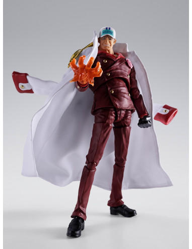 Unleash the power of Akainu with this S.H.Figuarts rendition from the One Piece Marineford War arc.