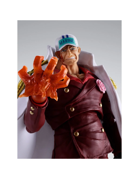 Add the formidable Admiral Akainu to your One Piece collection with this detailed S.H.Figuarts PVC figure.