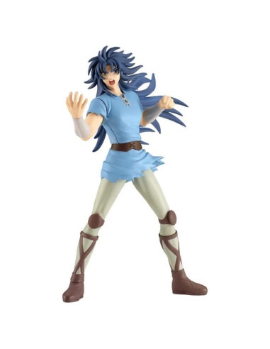 Capture the power of Gemini Kanon from Saint Seiya with this detailed Banpresto figure, crafted from PVC.