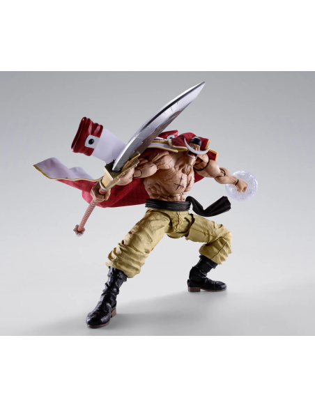 La figure di Edward Newgate da One Piece, realizzata in PVC, ABS e tessuto, con cura artigianale.