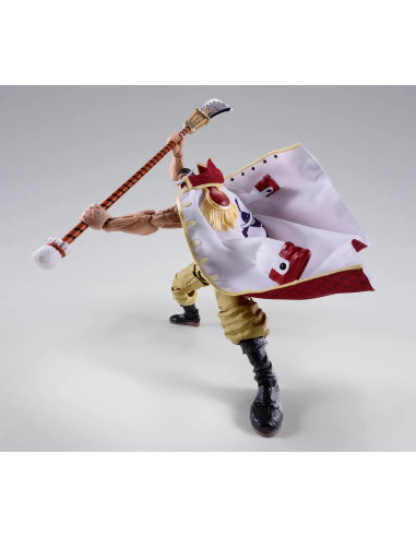 Barbabianca da One Piece, figura snodata in più punti per ricreare le scene più iconiche.