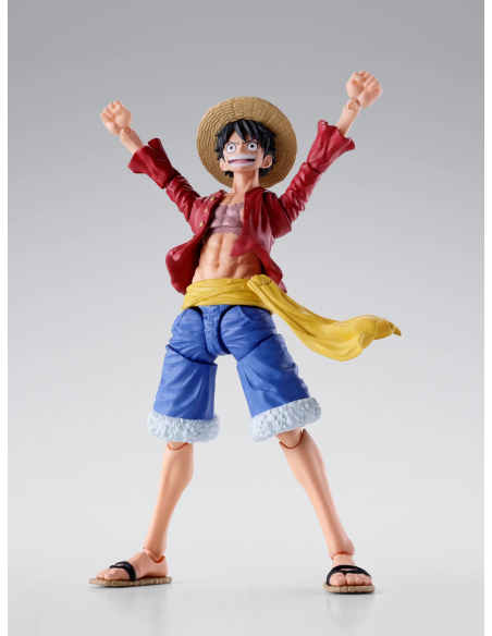 Monkey D.Luffy in versione Two Years Later, fedele ai dettagli della serie One Piece. Realizzato in PVC.
