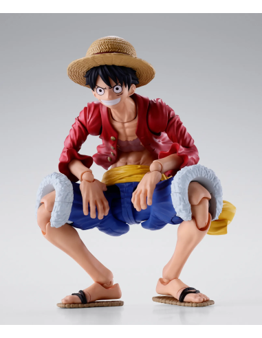 L'action figure S.H.Figuarts di Monkey D.Luffy, direttamente dal mondo di One Piece. Materiale: PVC.