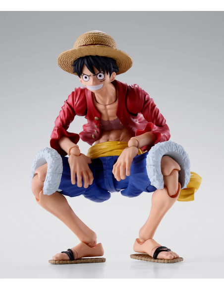 L'action figure S.H.Figuarts di Monkey D.Luffy, direttamente dal mondo di One Piece. Materiale: PVC.