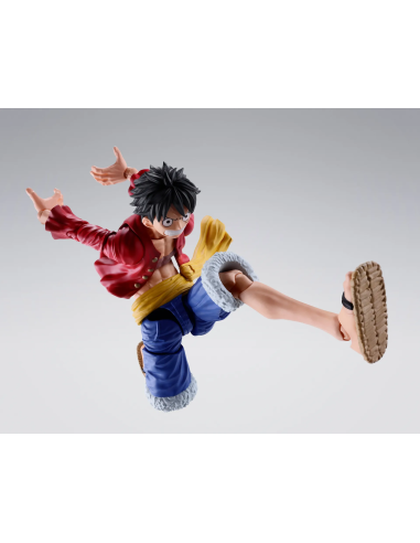 Un'accurata rappresentazione di Monkey D.Luffy in PVC, proveniente dalla saga di One Piece.