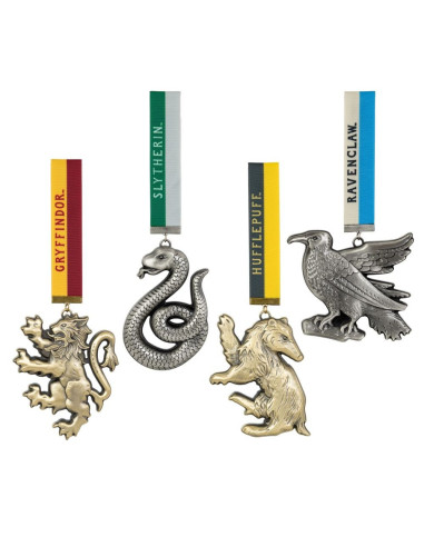 HARRY POTTER HOUSE MASCOT ORNAMENTS SET